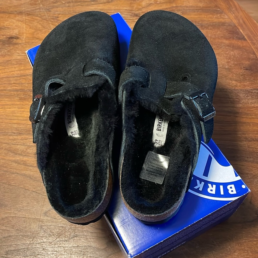Birkenstock Boston Shearling NWT 39 Regular.